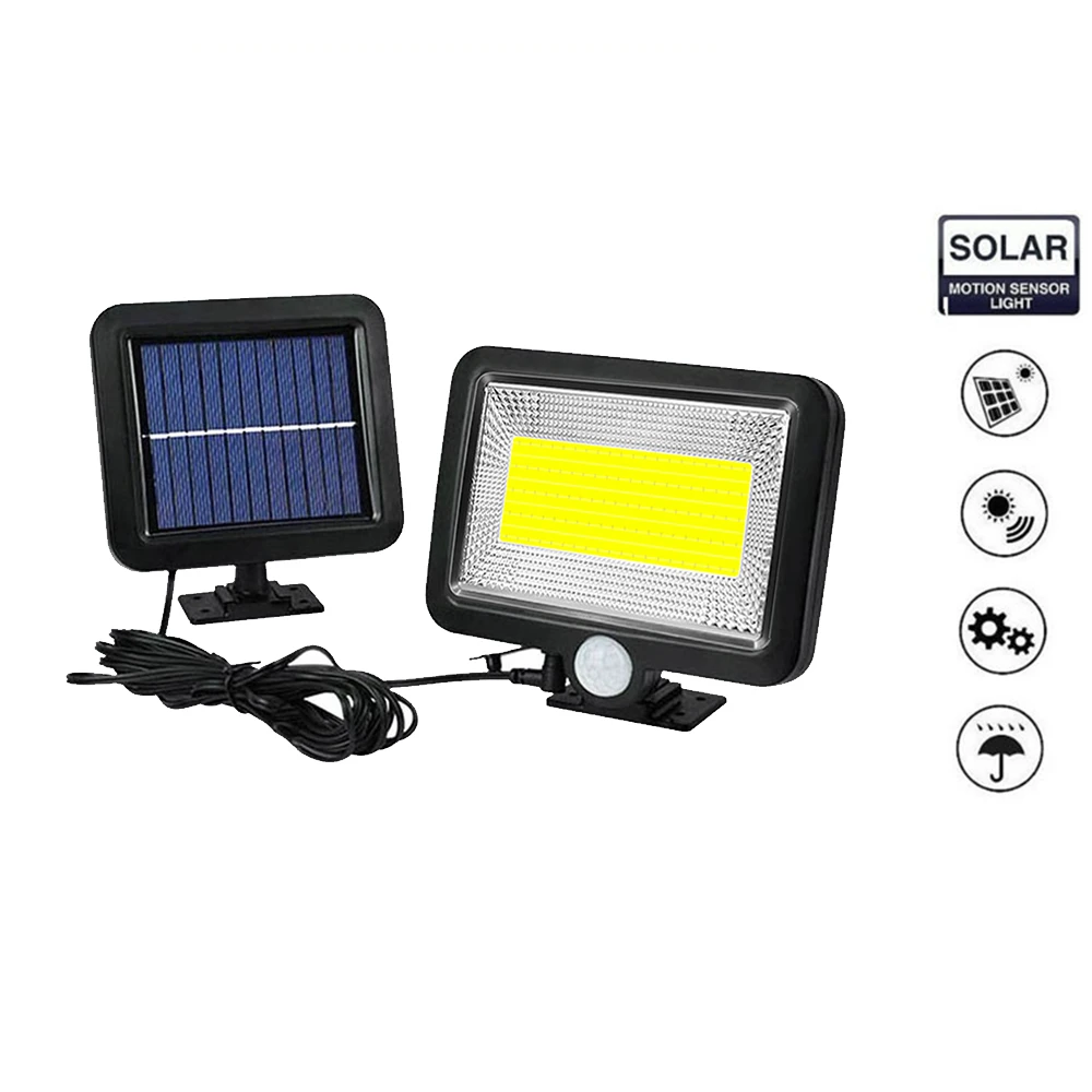 Outdoor Solar Light 56/30 LEDs Motion Sensor Lights With Remote Control Garden Wall Waterproof Security Lighting for Path Fence
