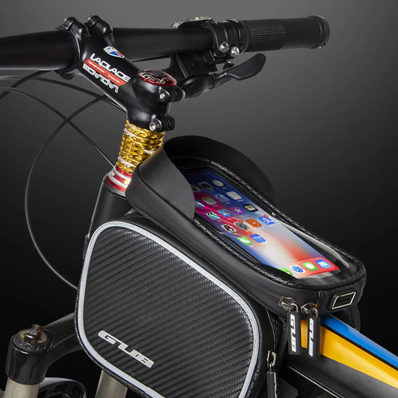 

Gub 925 Bicycle Bag Frame Front Top Tube Rainproof Bike Bags 6.6in Phone Case Waterproof Touchscreen MTB Bicycle Bag