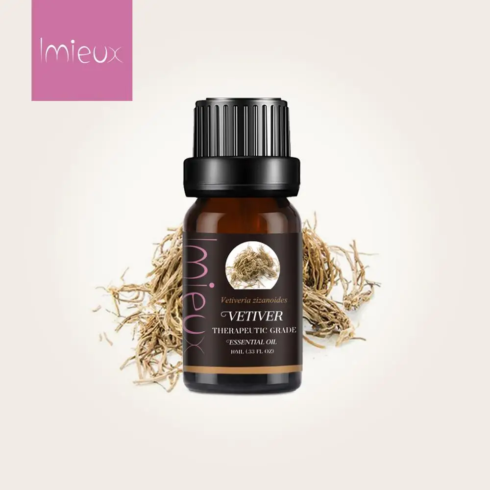 IMIEUX 10 мл Vetiver чистые эфирные масла для очищения воздуха ароматерапия увлажнитель