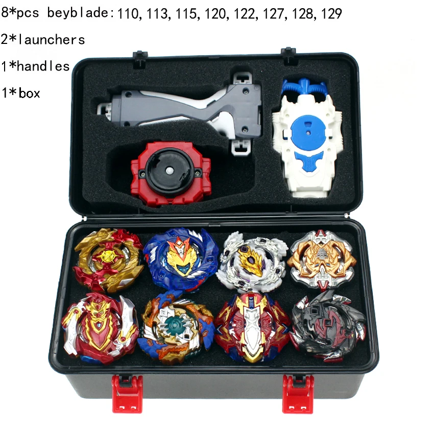 Новый Beyblade Burst набор игрушек Beyblades Арена Bayblade набор металла Fusion Fighting Gyro 4D с 4 пусковой установкой вращающиеся верхние лезвия игрушки