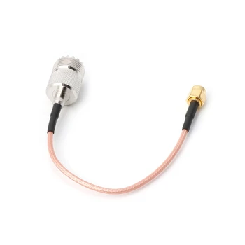 

RG316 Cable Jumper Pigtail UHF SO239 Female PL259 to SMA Male Plug Crimp Adapter L69A