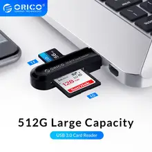 Aliexpress - ORICO Card Reader USB 3.0 2 IN 1 Micro SD TF Memory Card Reader Adapter For Computer PC Laptop 512GB High Speed Data Transfer