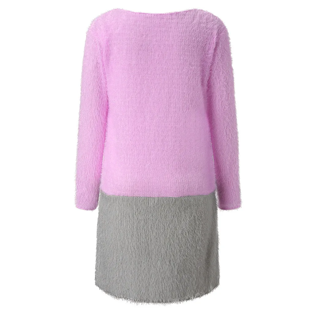 Pull femme nouveaute, женский свитер с длинным рукавом в стиле пэчворк, длинный вязаный кардиган, Рождественский свитер, верхняя одежда, свитер