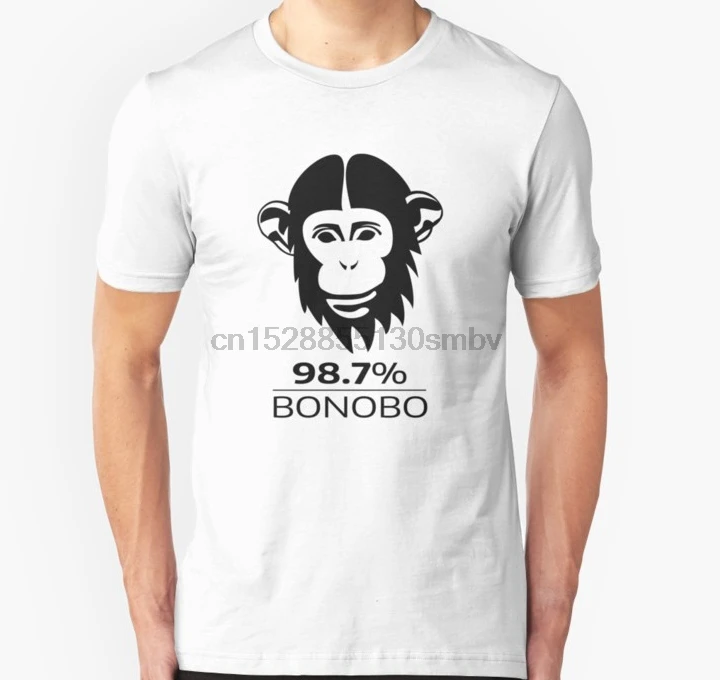 Men tshirt Bonobo 98.7% Evolution Shirt Unisex T women T-Shirt tees top |
