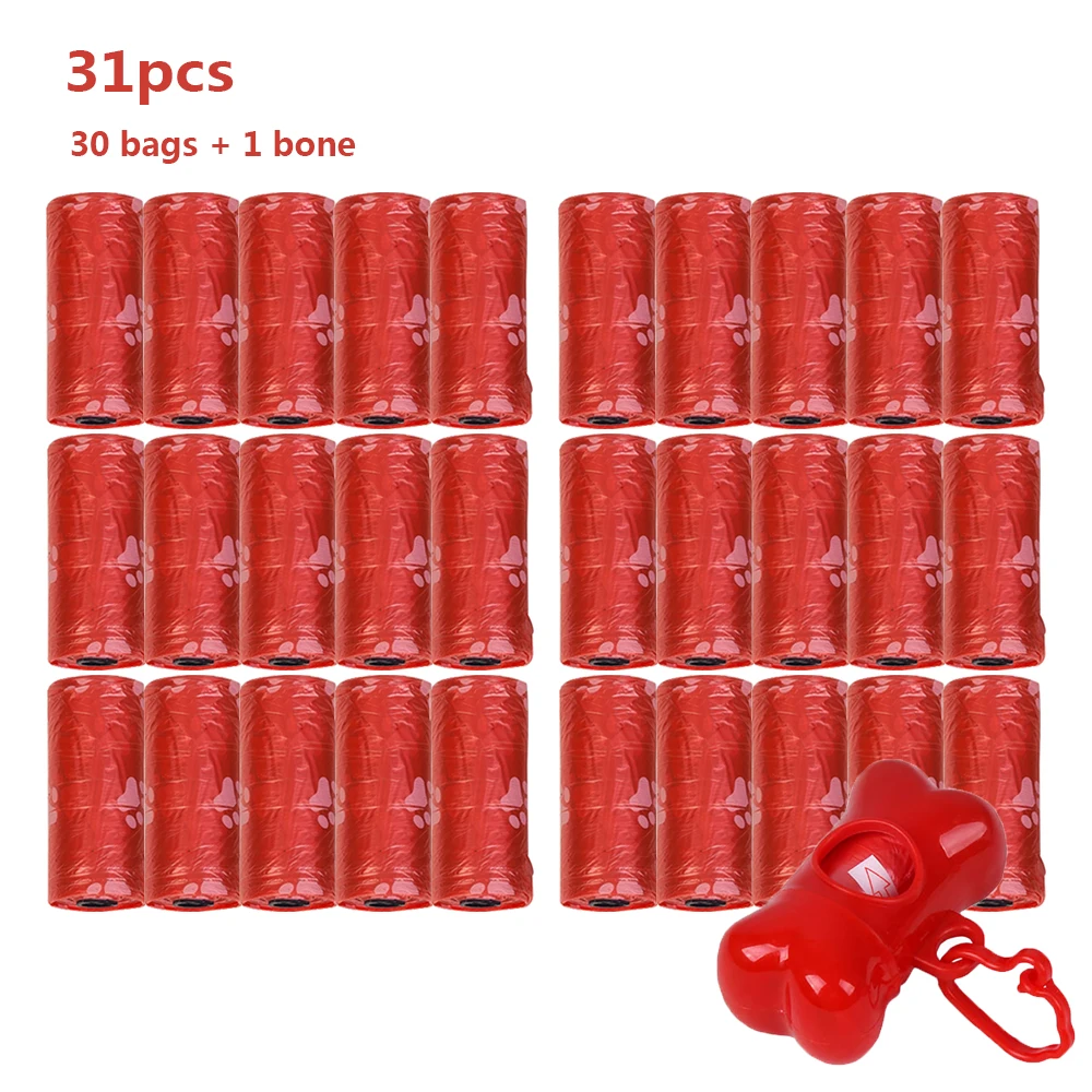 Dog Poop Bags 30 Rolls Pet Waste Garbage Bags Unscented Outdoor Carrier Holder Dispenser Clean Pick Up Tools Pet Accessories pet poop bags,dog poop bags,pet poop bag holder,dog bag holder