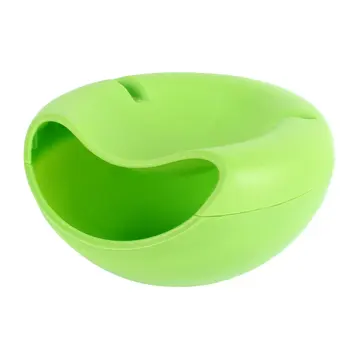 

Double Layers Melon Seed Dish Sitting Room Plastic Dry Fruit Basket Lazy Person Takes Melon Seed Magic Ware Dry Fruit Box