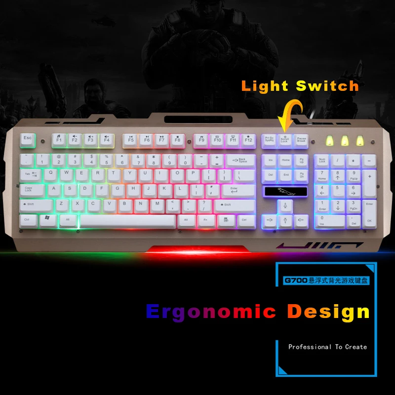 Игровая механическая клавиатура CK104 Keycaps USB Проводная эргономичная клавиатура с RGB подсветкой держатель для телефона геймерская клавиатура для ПК