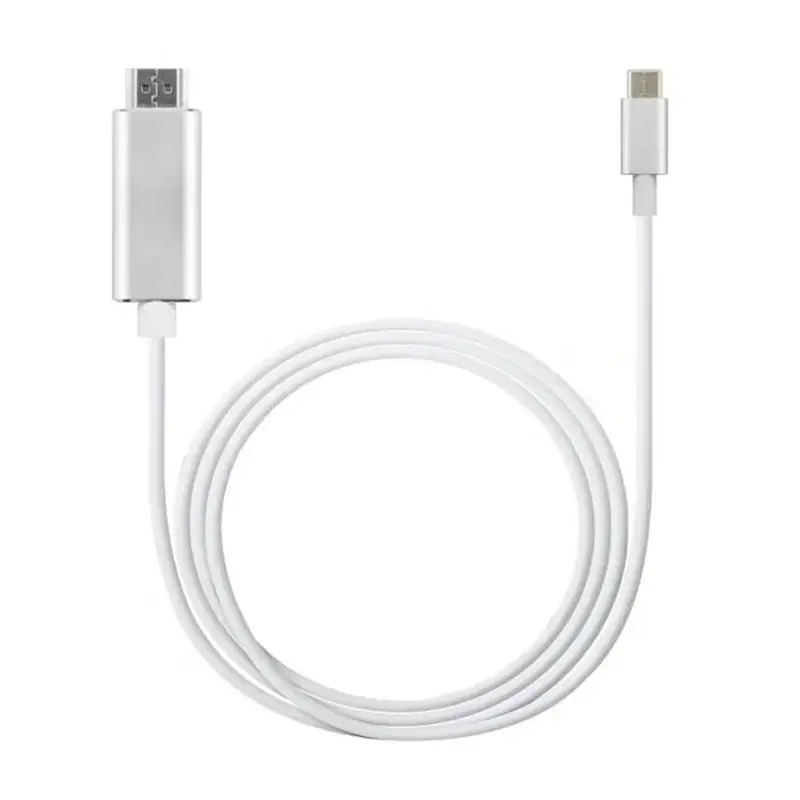 2 м USB-C type C к HDMI 4 к HD кабель адаптер для iMac MacBook Pro для Galaxy S8 S9 Note8 для Dell XPS USB3.1 Преобразование HDMI линии - Цвет: Белый