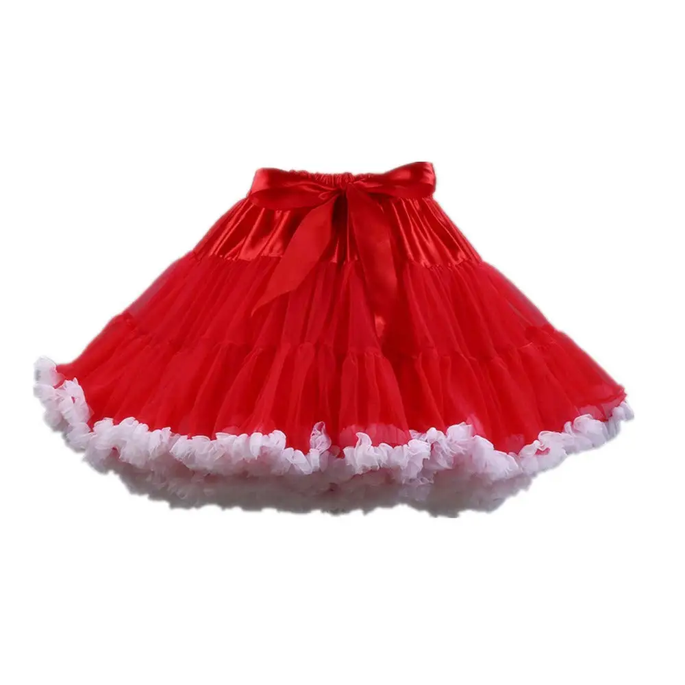 

Sexy Contemporary Womens 3-Layered Pleated Tulle Petticoat Tutu Puffy Party Cosplay Skirt 2024