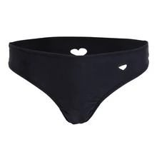 Женский Бразильский купальный костюм с бикини однотонные трусики для купальника в форме сердца