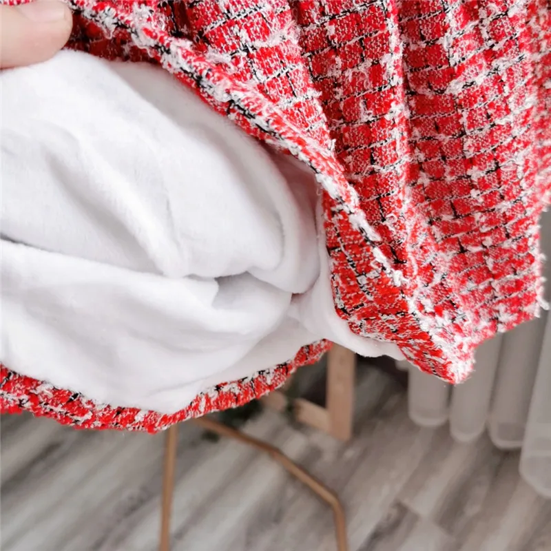 Осенне-зимнее стильное платье для новорожденных девочек одежда для маленьких девочек эксклюзивная одежда