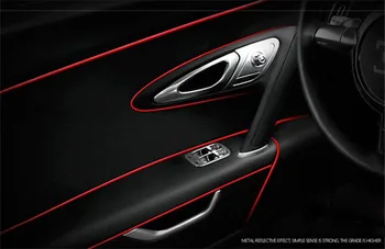 

5M Car Interior Mouldings Trim Strip Sticker Car Center Console Decoration Door Auto Brand Car-Styling 3D Internal Accessories