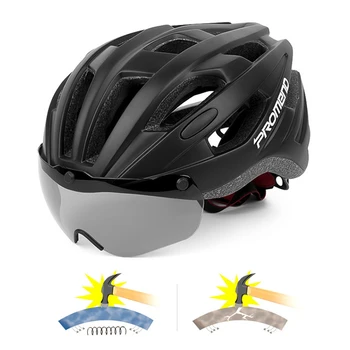 

PROMEND Ultralight Road Bicycle Helmet Magnetic Goggles Sports Safety Cycling Helmet Men Women Racing Bike Helmet Casco Ciclismo