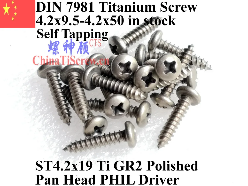 Sheet Metal Screws DIN 7981 ISO 14585 Torx Stainless Steel A2 VA V2A Pan Head 4,2 MM 