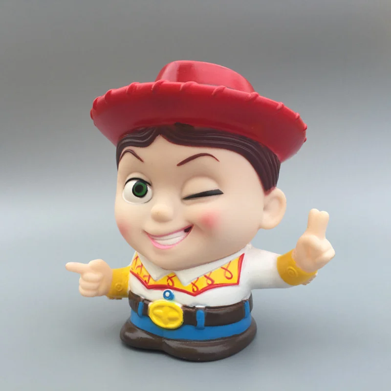 

10 cm Toy story 4 Jessie Alien Action Figure Anime Pig Dinosaur Dog PVC Dolls Coin Savings Box Kids Toys Birthday Christmas Gift
