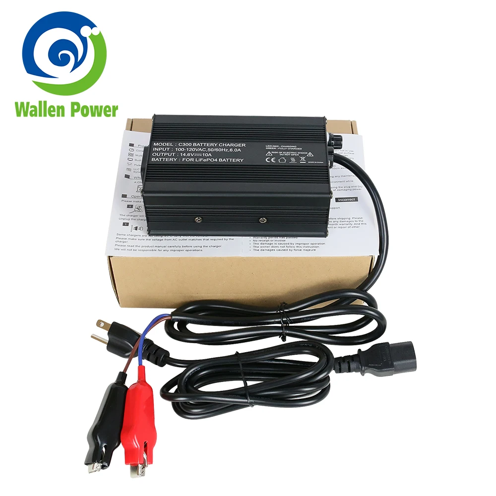 

14.6V 10A 20A Charger 14.6V LiFepo4 Battery Charger Used for 4S 12.8V LiFePO4 Battery Charger Smart Charger
