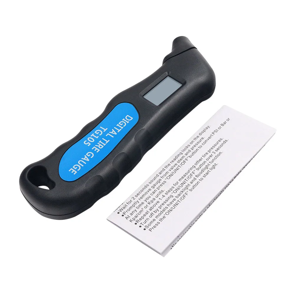 Tire Pressure Gauge Digital Car Tire Tyre Air Pressure Gauge Meter LCD Tester for Car Truck Motor Bike Manometer Barometer 6