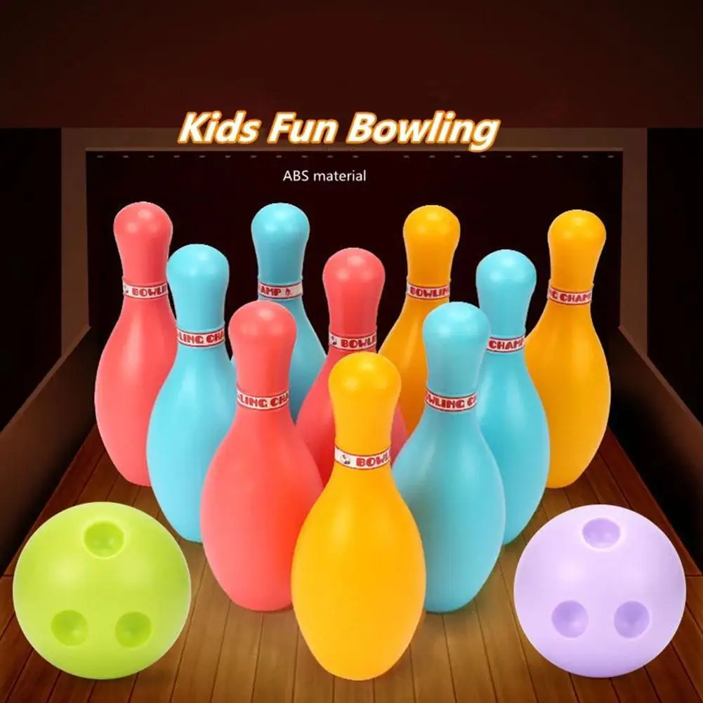 Mini Jeu De Bowling Familial – 10 Quilles, 2 Balles, Tapis De 1,7m – Intérieur/extérieur – Facile à Transporter, Fête Assurée