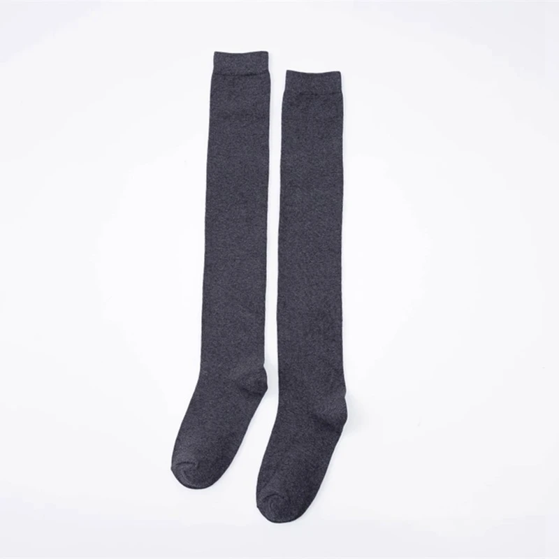 SK1687DG Women Girl Winter Soft Cable Knit Over knee Long Boot Thigh-High Warm Stockings - Цвет: SK1687DG