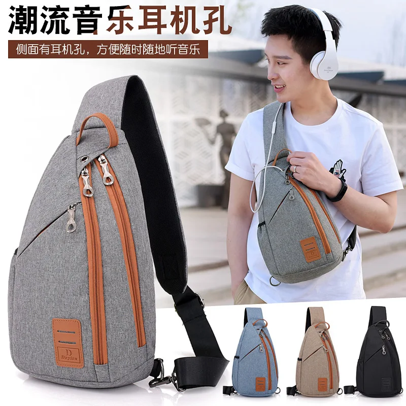 

2018 New Style Fashion Chest Bag Outdoor Travel Double Zipper Multi-functional Chest Pack