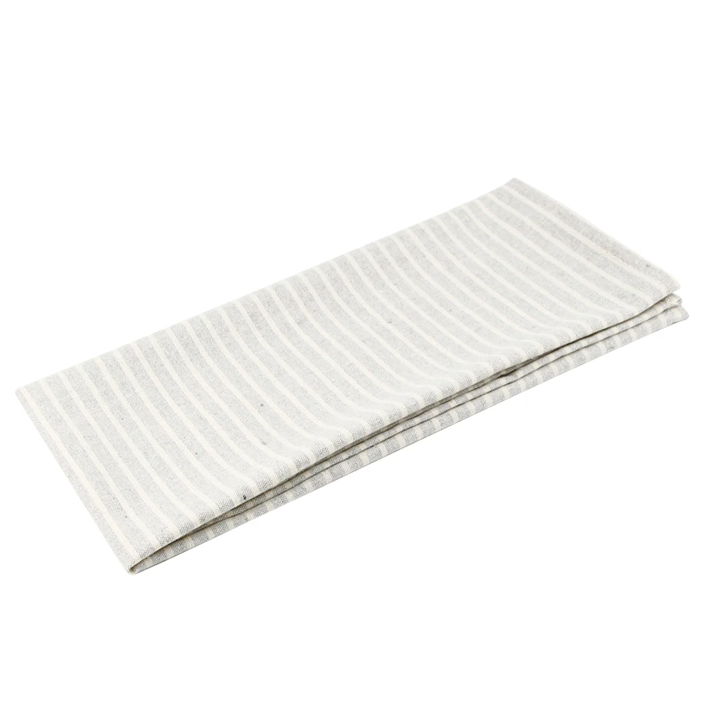 Light Grey 30x40 Настольная салфетка Современная прямоугольная обеденная ткань теплоизоляция домашняя хлопковая смесь Ресторан полосатый узор фон кухня - Цвет: Light Grey 30x40