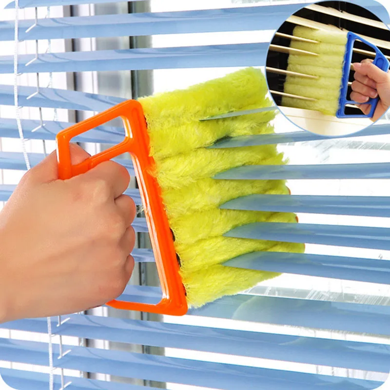 

Portable Mini Vertical Window Blinds Brush Cleaner 7 Shape Hand Held Magic Brush Novelty Dust Cleaner