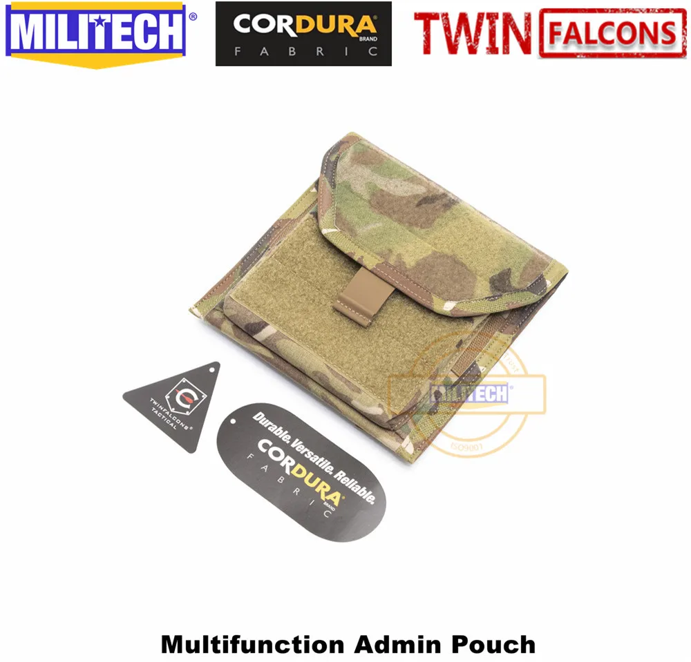 Multicam MILITECH TWINFALCONS TW 500D Delustered Cordura Molle Crye CP Многофункциональный Admin Pouch CAG Delta Navy уплотнение Molle карта хранения - Цвет: Multicam