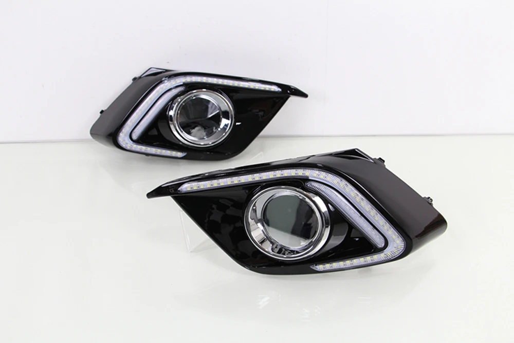 CSCSNL 2 шт. DRL для Mazda 3 Мазда 3 Axela светодиодный дневные ходовые огни Дневной светильник противотуманная фара с сигналом поворота светильник