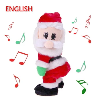 

Christmas Electric Musical Dancing Santa Claus Doll New Year Gift Toy Twerking Singing Christmas Decoration for Home Decor