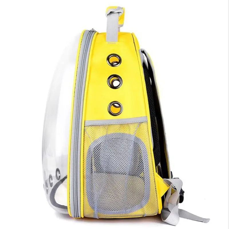 Переносная сумка для щенков, дорожная прозрачная сумка-переноска, рюкзак для кошек, собак, космическая капсула, дышащая, 31x25x42 см