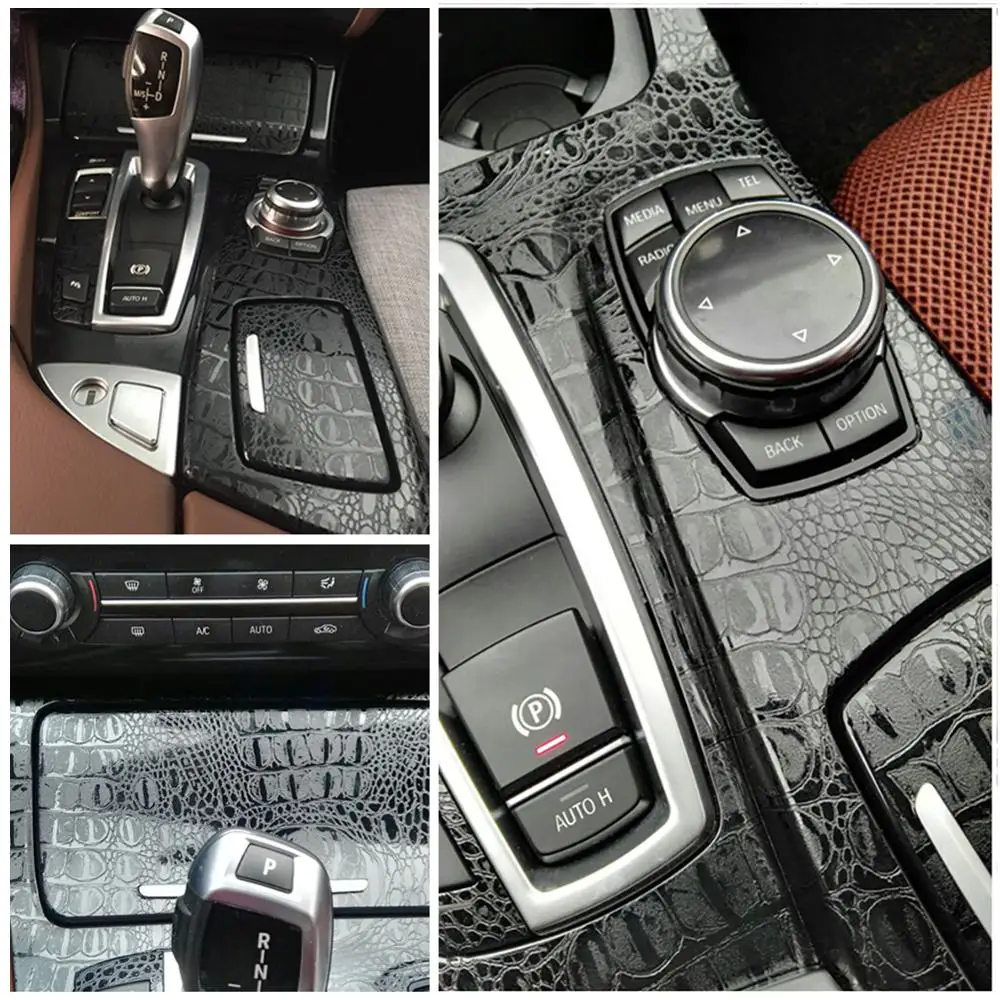 Automotive Interior Stickers Car Sticker Wrap Film Simulation Crocodile