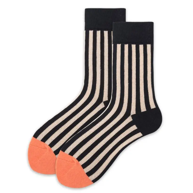 

Strip Socks Vertical Striped Printing Street Style Hosiery for Men Women