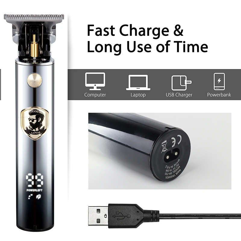 New T9 0mm Electric Hair Clipper Shaver Beard Trimmer USB Rechargeable Professional For Men Hair Cutting Machine Barbershop,hair clipper,electric shaver,hair trimmer