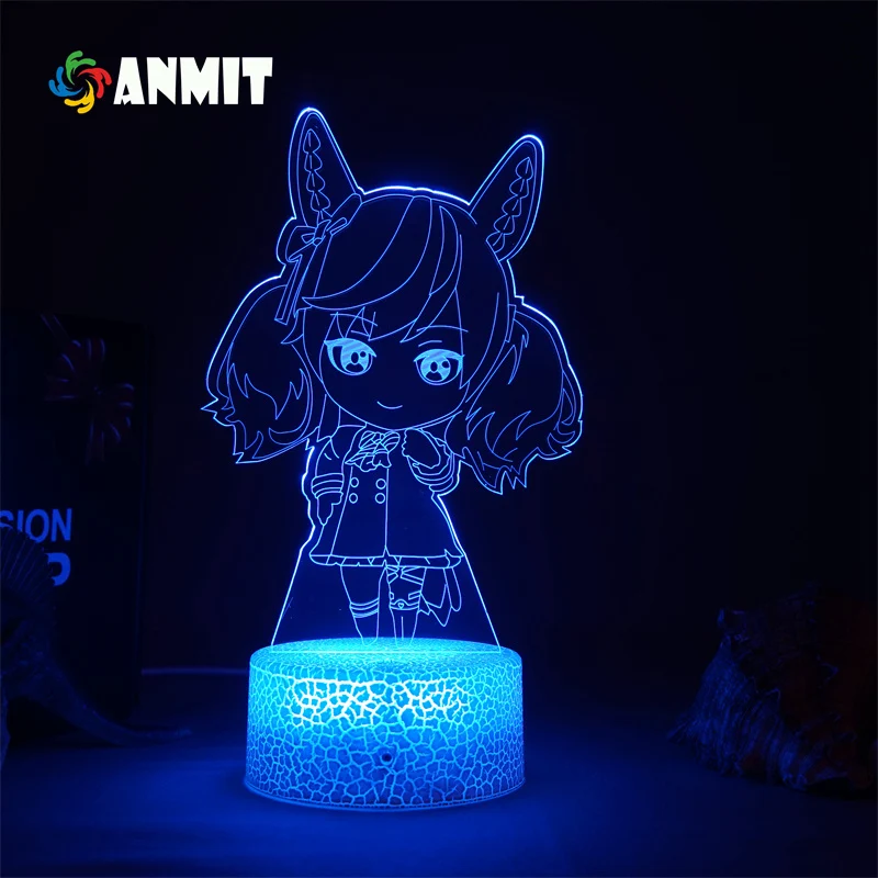 

ANMIT Симпатичные Дерби красивая фигурка природы 3D лампа Светодиодная панель освещения s светильник Милая комната Декор для друга подарок Аниме Симпатичные Дерби