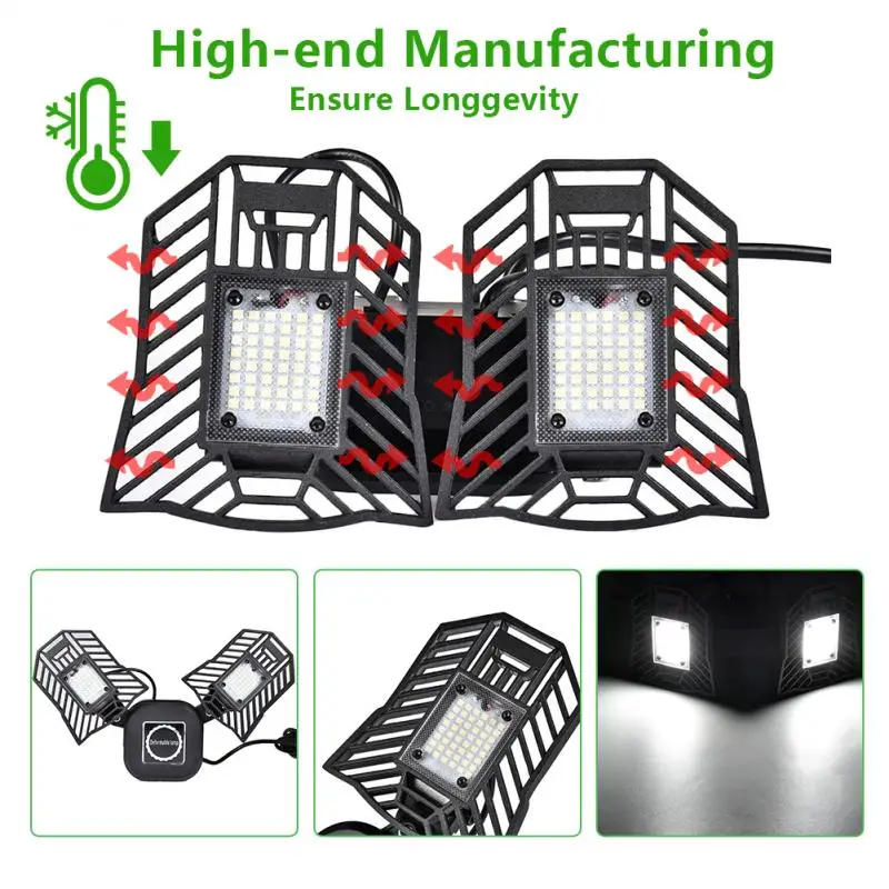 40W E26 LED SMD 2835 Deformable sconce Garage light LED Wall Lights Basement Industrial light for warehouse Workshop led auto