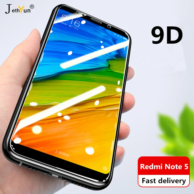 

2 in 1 Full Cover 9D Tempered Glass For Xiaomi Redmi NOTE 5 PRO Redmi NOTE 5 NOTE5 Protective Screen Protector Film
