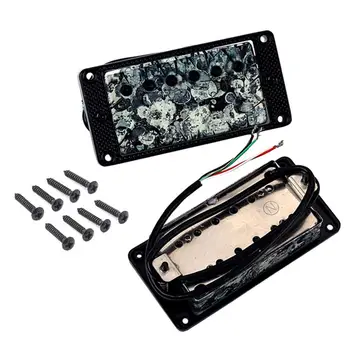 

2Pcs Vintage Dual Coil Neck Bridge Humbucker Pickups Set for Electric Guitar