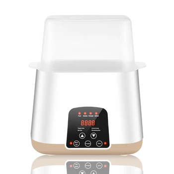 

Baby Bottle Warmer EU Plug Bottle Steam Sterilizer 5-In-1 Smart Thermostat Double Bottle Baby Food Heater for Breast Milk or For