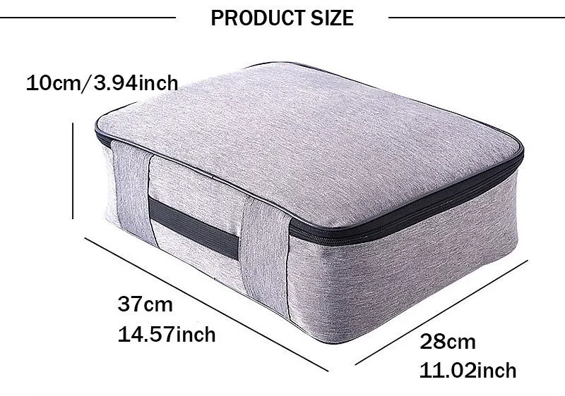 Waterproof Cationic Travel Bag Multi-layer Documents Organizer Handbag Outdoor Portable Large Capacity Zipper Storage Bag
