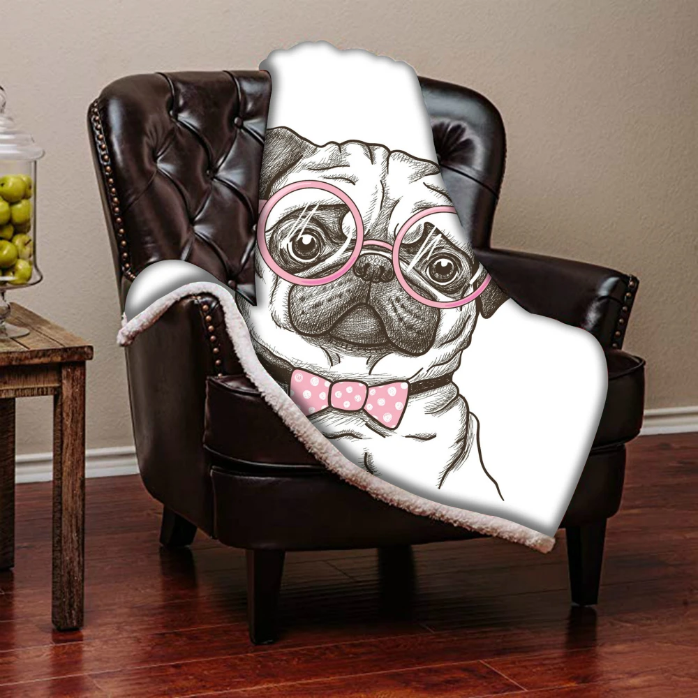 

Cartoon Throw Blanket 3D Printed Animals For Bed Sofa Sherpa Fleece Velvet Plush Bedspread Manta Microfiber Couch Cover Bedding