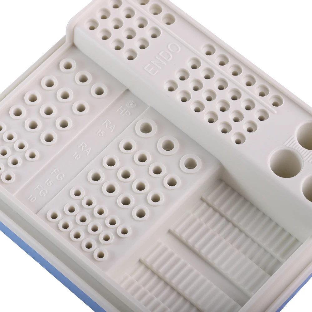 91Holes+4Holes+1Pan Dental Endo Box Endodontics Disinfection Storage Case Organizer For RA FG dental care tool