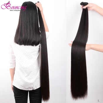 

Bouncing Straight Human Hair Bundles Brazilian Hair Weft 34 36 38 40 Inch Bundles Human Remy Hair Natural Black Hair Extensions