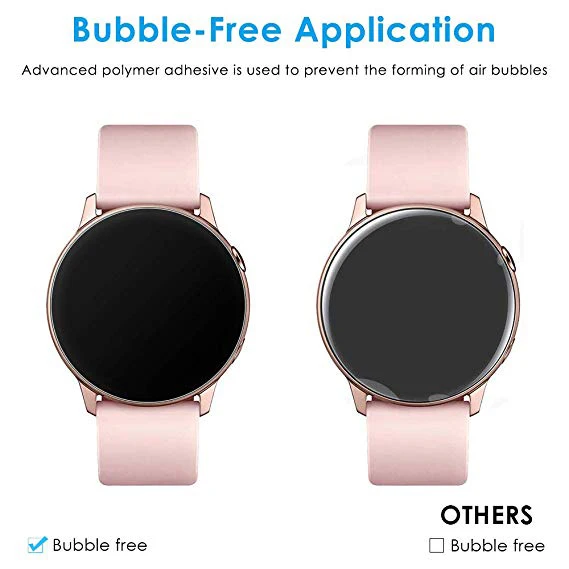 2 шт./лот ультра-тонкая защитная пленка для экрана для samsung Galaxy Watch 42 мм активная мягкая 3D защита для экрана с закругленными краями