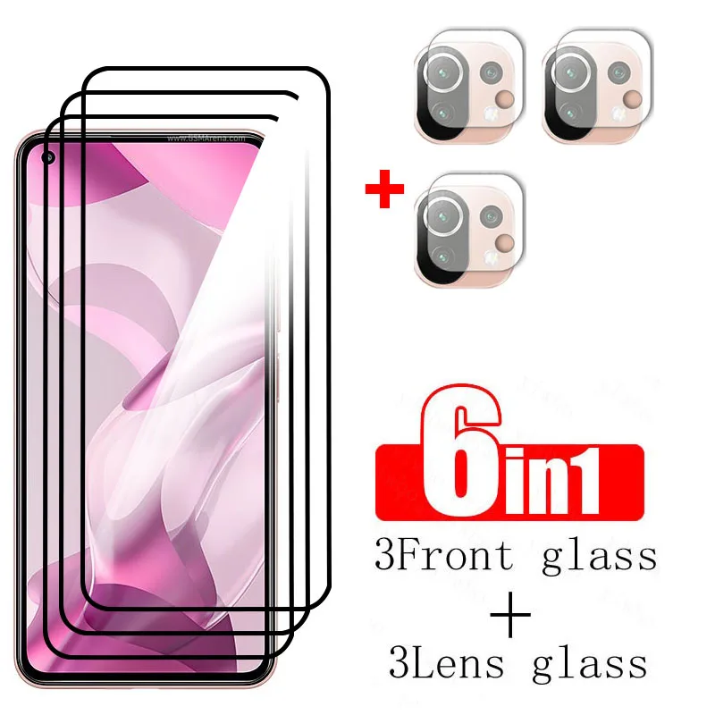 phone protector Che Phủ Toàn Bộ Kính Cường Lực Cho Xiaomi Mi 11 Lite 5G NE Kính Cường Lực Cho Mi 11 Lite 5G NE Kính tấm Bảo Vệ Màn Hình Cho Mi 11 Lite 5G NE Ống Kính Thủy Tinh mobile screen guard Screen Protectors