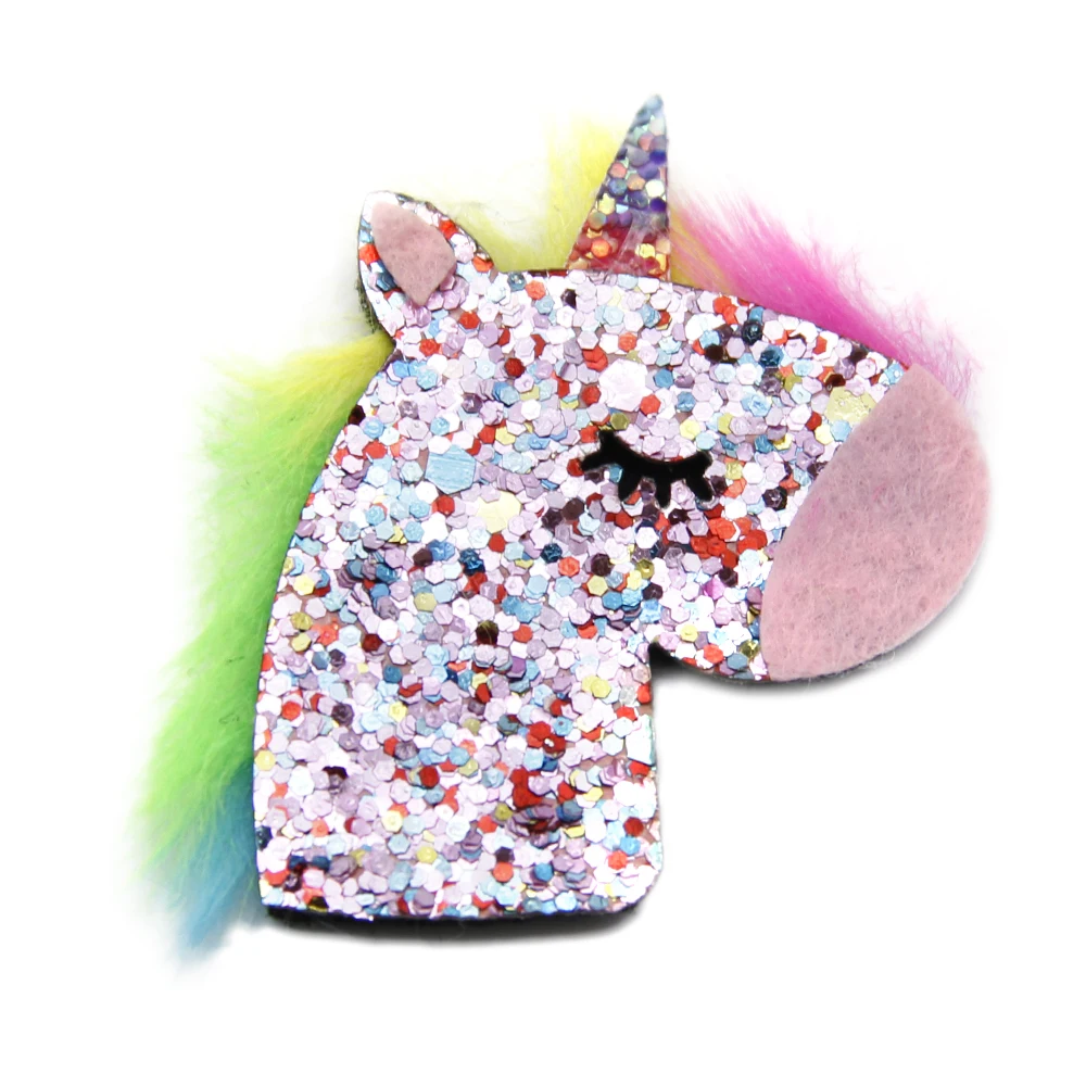 David Accessories 25 шт./лот мультфильм блестящая пудра Нетканая заплатка DIY аксессуары для волос швейная одежда домашнее украшение, 25Yc8110
