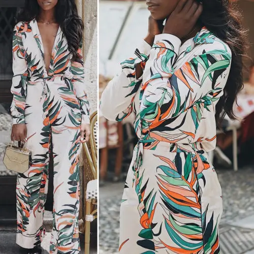 Streetwear Playsuit Evening Party Cocktail Ladies Jumpsuits Romper Strap Slim Trousers Long Sleeves Jumpsuit Overalls For Women