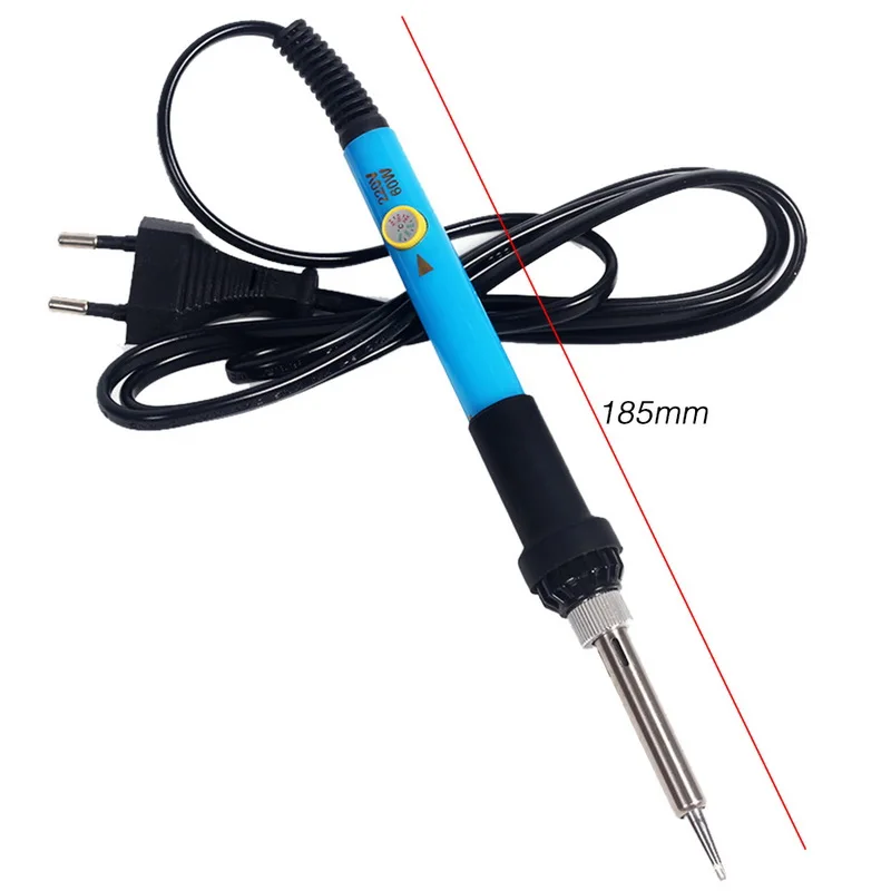 

60W Adjustable Temperature Electric Soldering Iron 220V EU Plug Welding Solder Rework Station Heat Pencil With Tips Repair Tool
