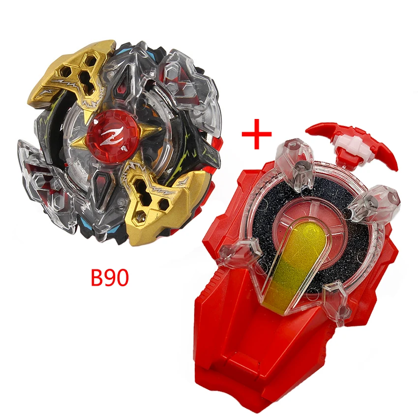 90beyblade+火石红黑发射器