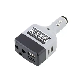 

1Pc Car Voltage Inverters DC 12V/24V To AC 220V Power Inverter Converter Car Charge Power Converter USB Adapter Car Accessories