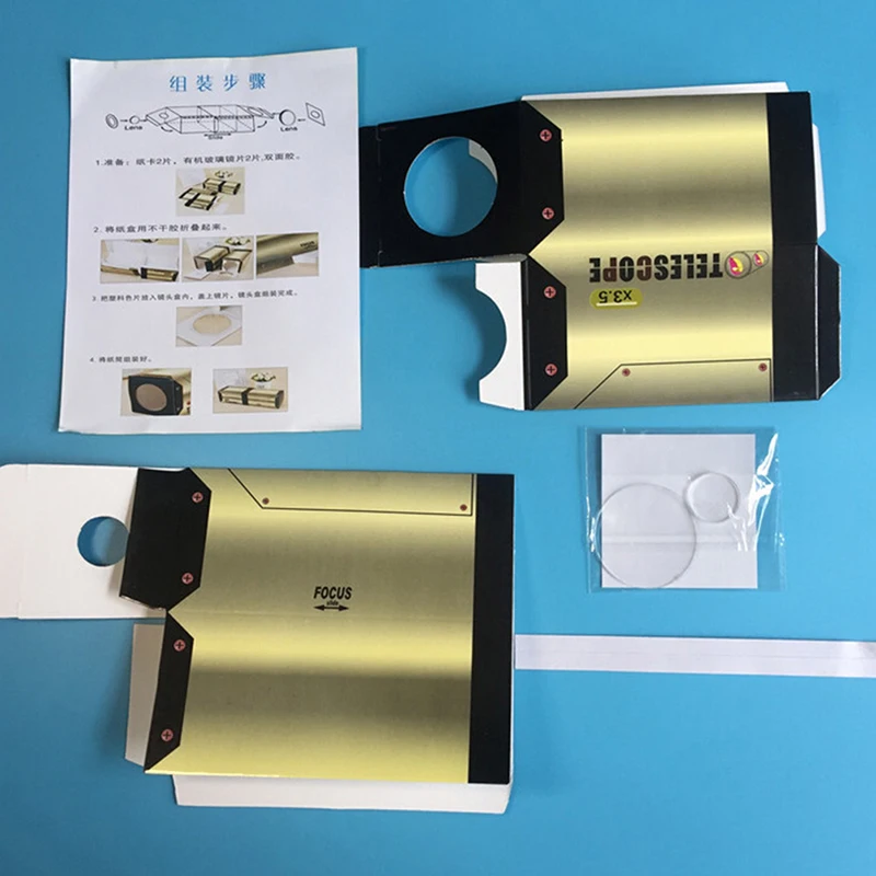 

DIY Paper Telescopic Periscope Model Building Kits Inventions Physics Experiment Assembly Kits Pupils Technology Education Toys